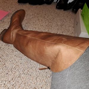 Leather boots